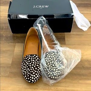 J Crew Calf Hair loafers